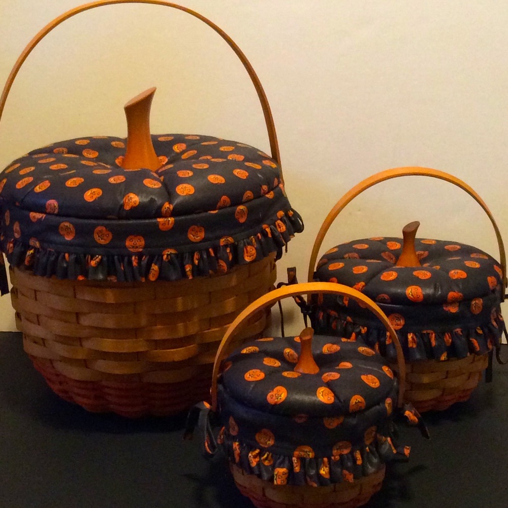 EUC Set of 3 Longaberger Holiday Baskets